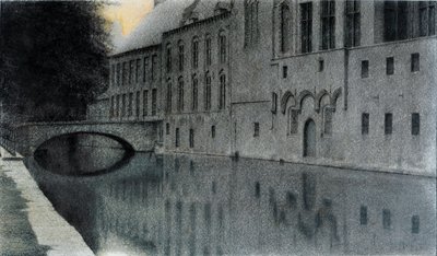 Souvenir de Flandre. A canal by Fernand Khnopff