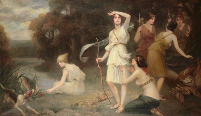 Diana and Her Hand Maidens by Fernand Le Quesne