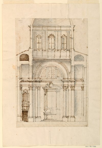 Section of an Apse by Filippo Marchionni