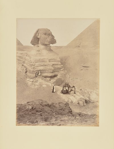 Cairo - The Sphinx by Félix Bonfils