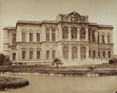 The Giseh Palace in Cairo, Egypt by Félix Bonfils