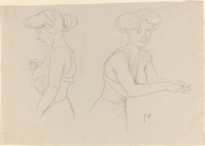 Two Studies of a Woman Dressing by Félix Vallotton