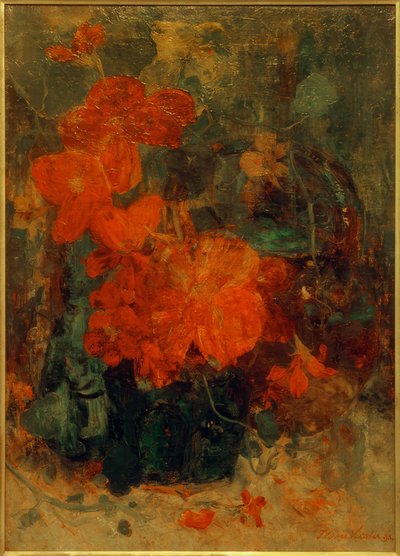 Begonias and Nasturtiums by Floris Verster