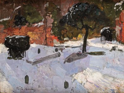 Cemetery at Warmond by Floris Verster