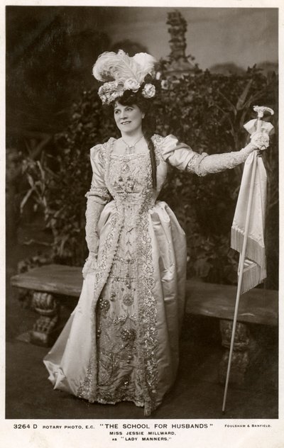 Jessie Millward, British actress by Foulsham and Banfield