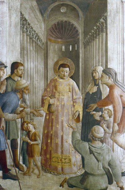 St Lawrence giving alms by Fra (c.1400 55) Angelico