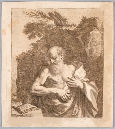 Saint Jerome by Francesco Bartolozzi