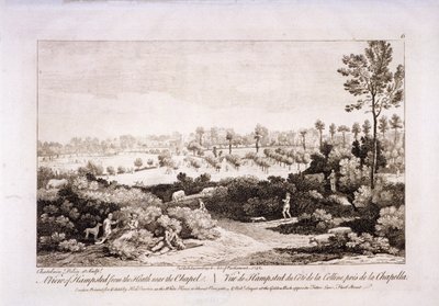 View of Hampstead Heath, Hampstead, London by Francesco Bartolozzi