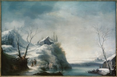 Winter Landscape with Travelers by Francesco Foschi