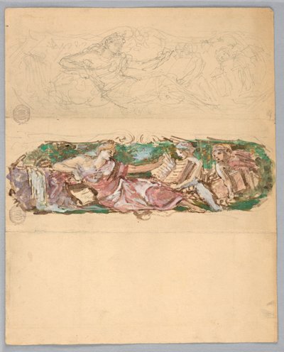 Studies for a Wall Panel by Francis Augustus Lathrop