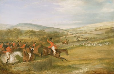 The Berkeley Hunt, Full Cry, 1842 by Francis Calcraft Turner