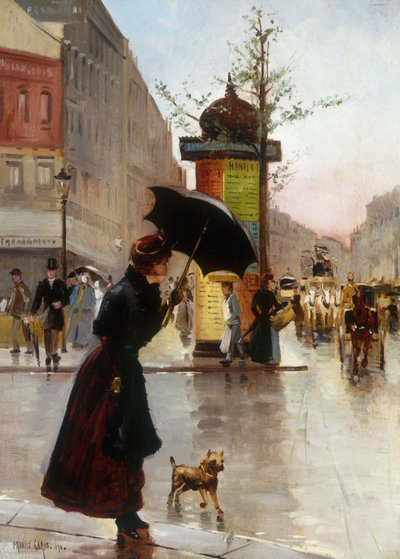 Paris Street Scene by Francis Garat