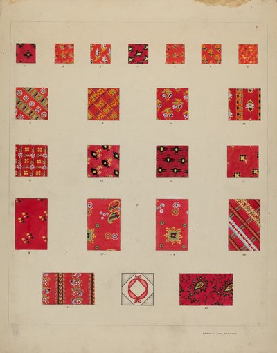 Printed Quilted Patches by Francis Law Durand