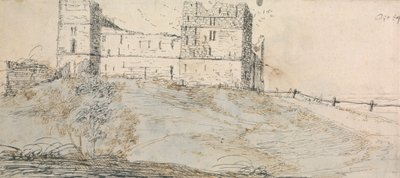 East Side of Sheriff Hutton Castle by Francis Place