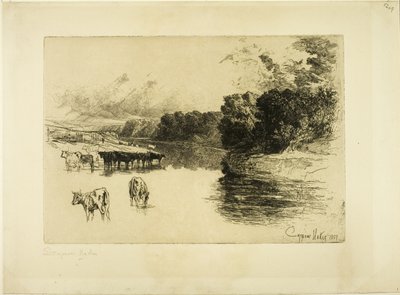 A Lancashire River by Francis Seymour Haden