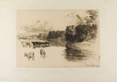 A Lancashire River by Francis Seymour Haden