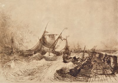 Calais Harbour by Francis Seymour Haden