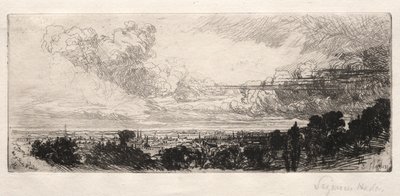 Out of Study Window by Francis Seymour Haden
