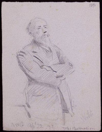 Portrait of Philip Webb by Francis Wilfred Lawson