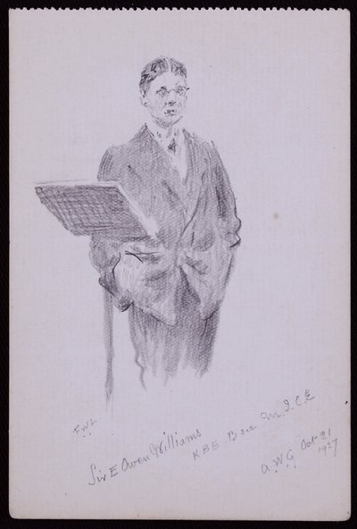 Portrait of Sir Owen Williams by Francis Wilfred Lawson