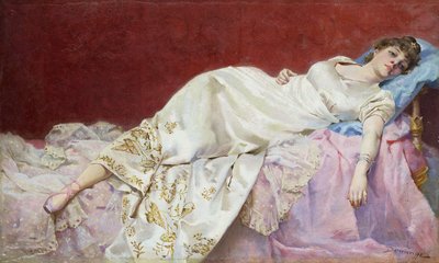 A Moment of Repose by Francisco Domingo Marqués