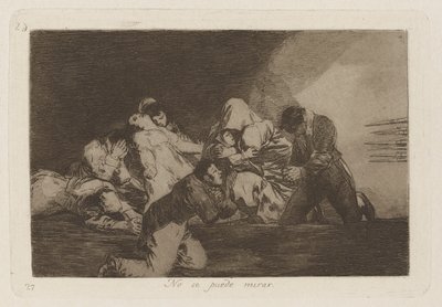 One Cannot Look by Francisco de Goya