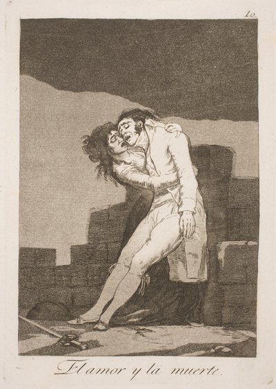 Death and Love by Francisco de Goya