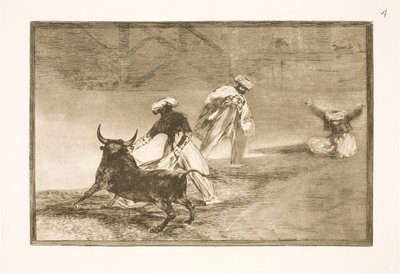 They Tease Another in the Enclosure by Francisco de Goya