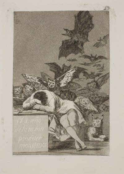The Sleep of Reason Produces Monsters by Francisco de Goya