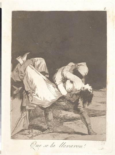 And They Drag Her Away by Francisco de Goya