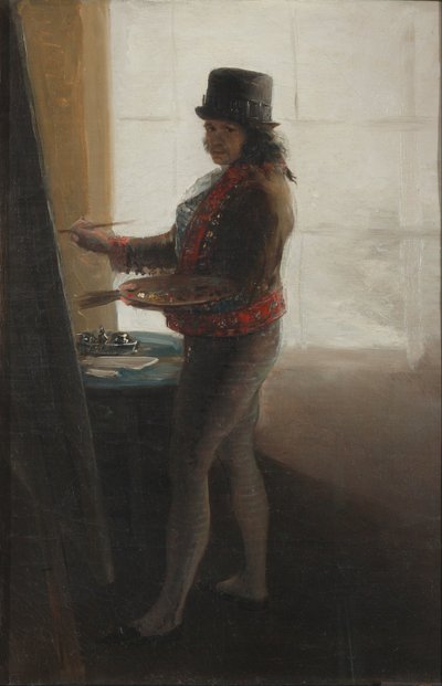 Self-Portrait in the Studio by Francisco de Goya