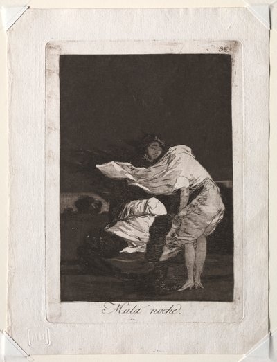 The Caprichos: A Bad Night by Francisco de Goya