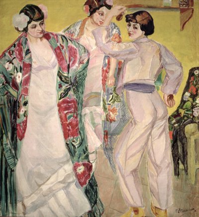 Flamenco Scene by Francisco de Iturrino