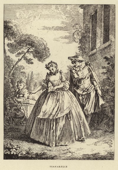 Sganarelle (engraving) by Francois (after) Boucher