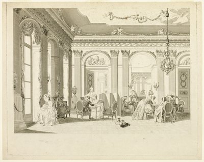 The Drawing Room by Francois Dequevauviller