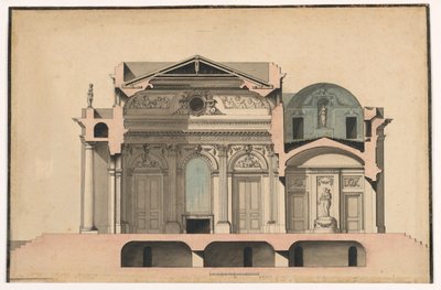 Section of a Villa by Francois Soufflot, called Le Romain