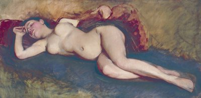 Reclining Nude by Frank Duveneck