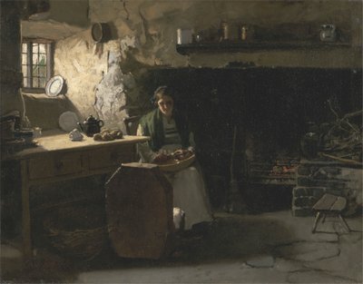 Peeling Potatoes by Frank Holl