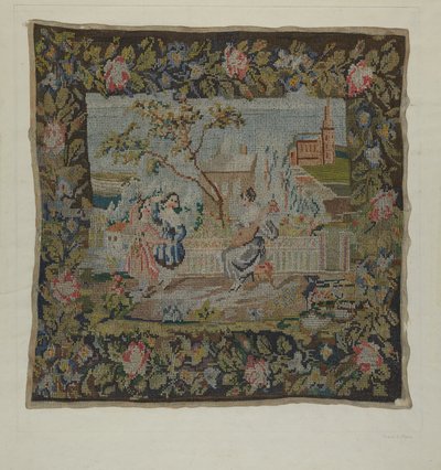 Embroidered Picture by Frank J. Mace