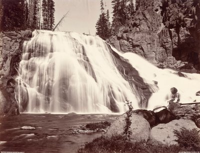 Gibbon Falls by Frank Jay Haynes