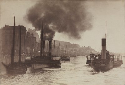 Untitled Harbor Scene by Frank Meadow Sutcliffe