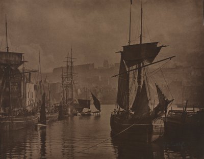 Whitby Harbor by Frank Meadow Sutcliffe