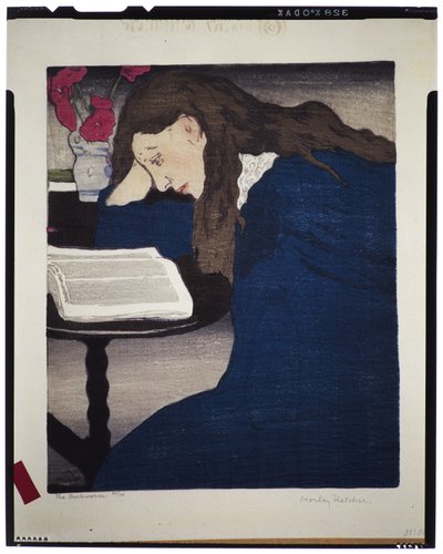 The Bookworm, c.1920-25 by Frank Morley Fletcher