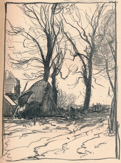 Study of Trees, Sompting, Sussex, 19th century by Frank Mura