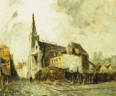 Cathedral in Paris by Frank Myers Boggs
