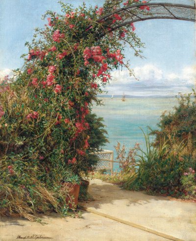 A Garden by the Sea by Frank William Warwick Topham