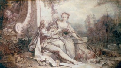 Pastoral with Garland by François Boucher