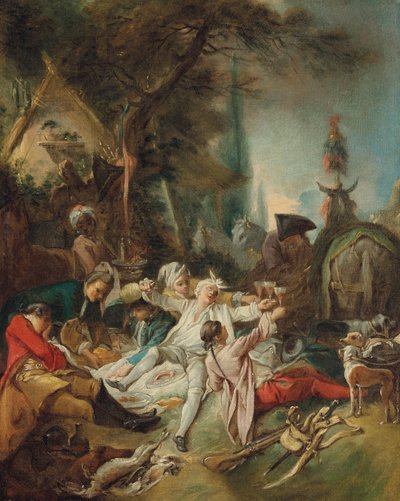 Rest on the Hunt by François Boucher