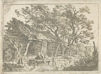 Landscape with a Barn by François Joseph Pfeiffer (II)