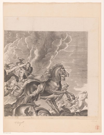Battle Between Amazons and Greeks (upper right part) by François Ragot